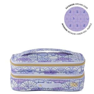 Lug Wicked Double Decker Cosmetic Case. Purple. NWT still in plastic